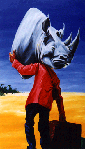 Souvenir d'Afrique, acrylic on canvas, 1997